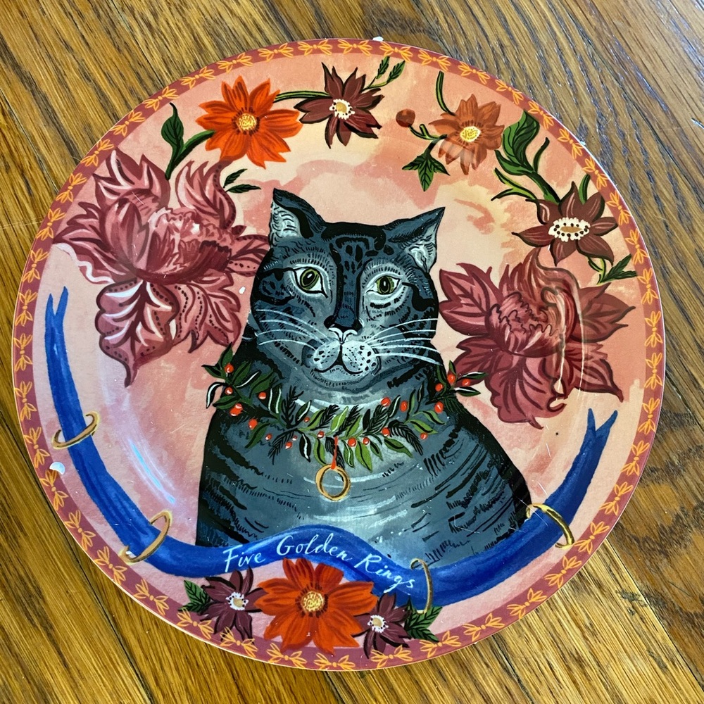 Five Days of Christmas Emily Maude Plate for Anthropologie